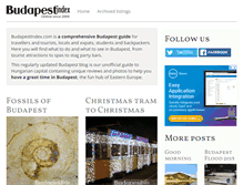 Tablet Screenshot of budapestindex.com